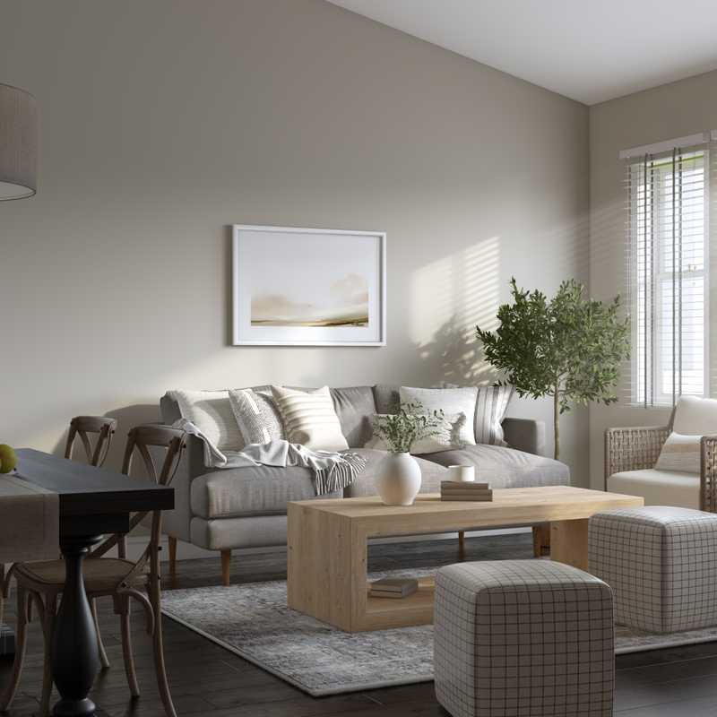 Modern, Coastal, Scandinavian Living Room Design by Havenly Interior Designer Jordan