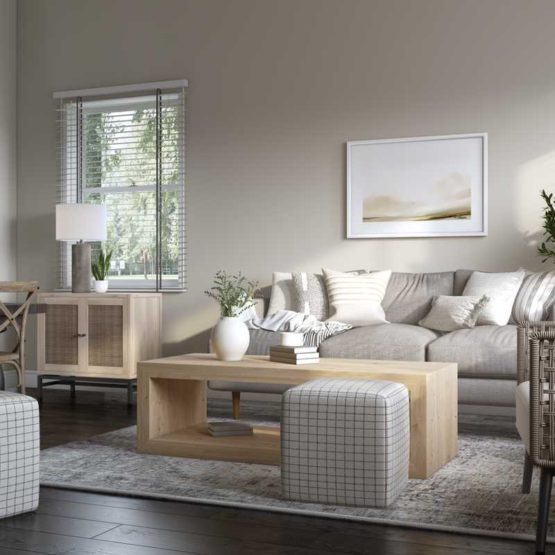 Modern, Coastal, Scandinavian Living Room Design by Havenly Interior Designer Jordan