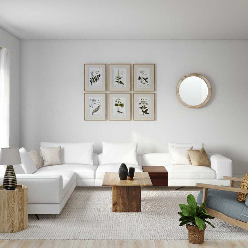 Modern, Minimal, Scandinavian Living Room Design by Havenly Interior Designer Samantha