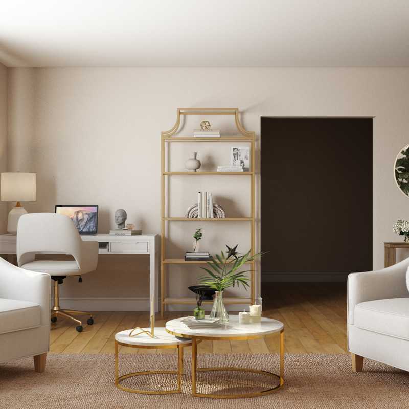 Modern, Bohemian, Glam Living Room Design by Havenly Interior Designer Safek