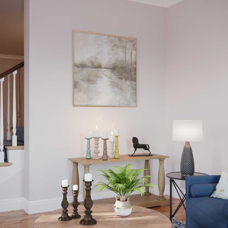 Farmhouse, Rustic Living Room Design by Havenly Interior Designer Amanda