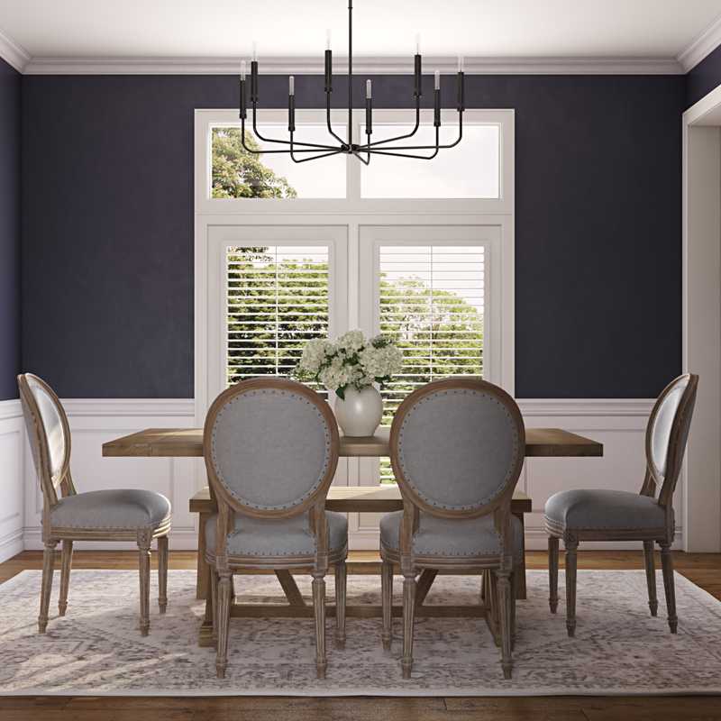 Modern, Classic, Farmhouse, Transitional Dining Room Design by Havenly Interior Designer Caitlin