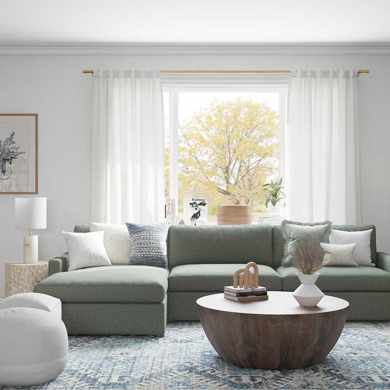 Modern, Industrial, Scandinavian Living Room Design by Havenly Interior Designer Ariadna