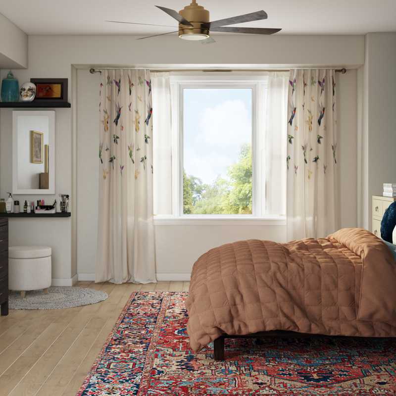 Eclectic, Bohemian Bedroom Design by Havenly Interior Designer Patrice