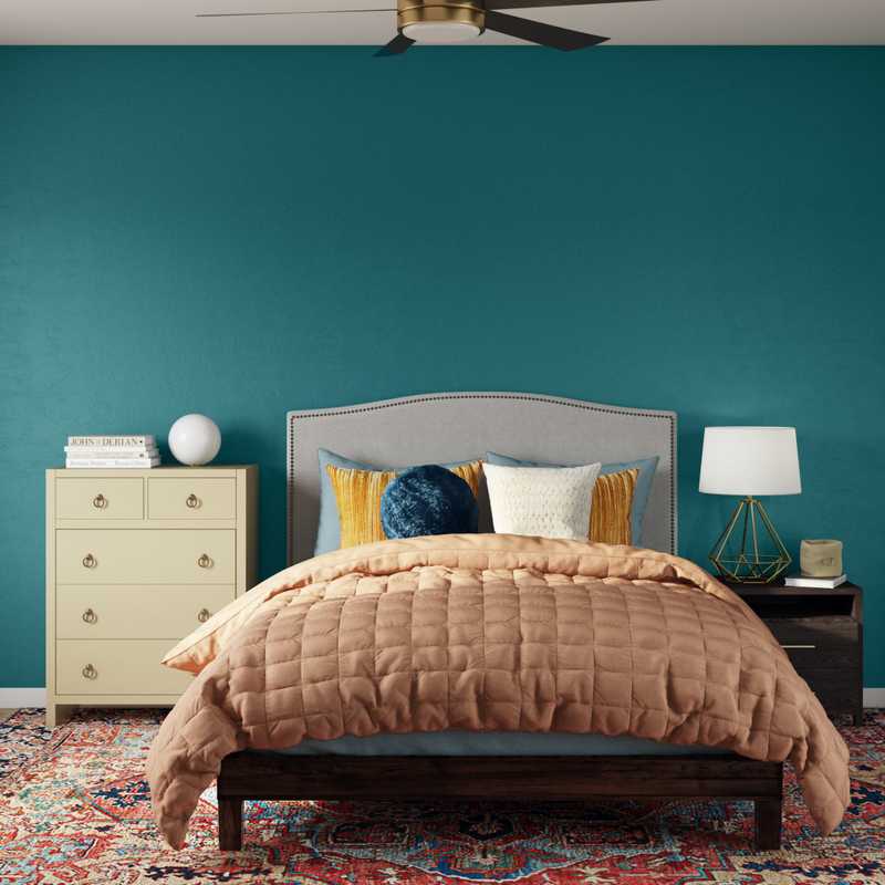 Eclectic, Bohemian Bedroom Design by Havenly Interior Designer Patrice