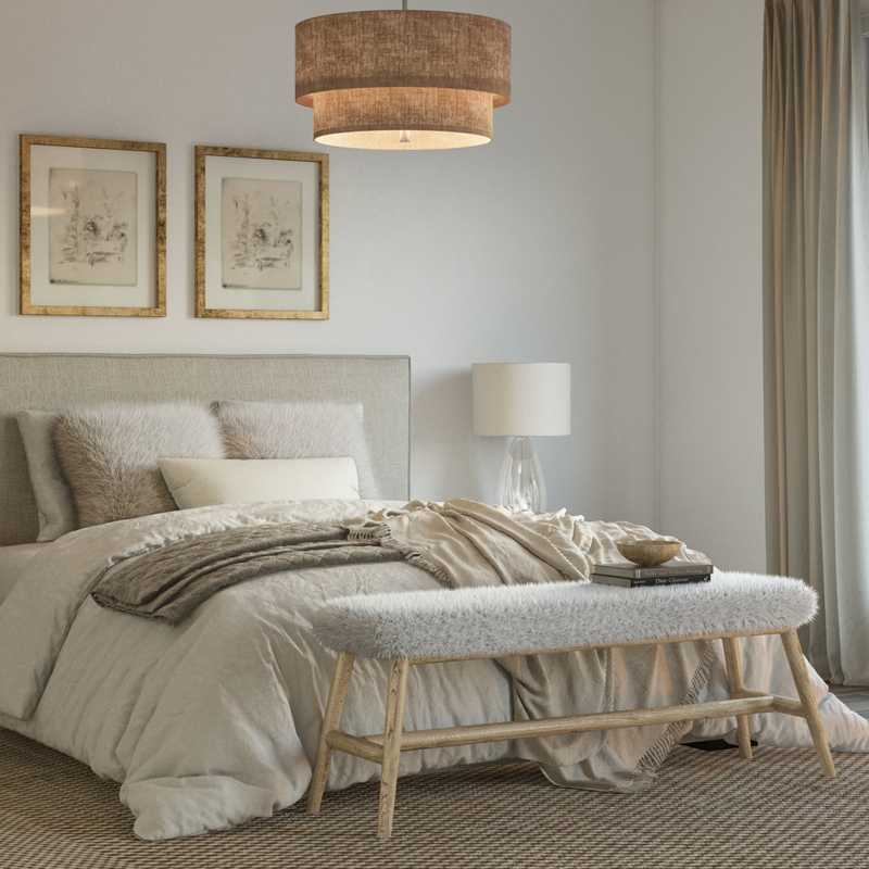 Minimal, Scandinavian Bedroom Design by Havenly Interior Designer Rebecca