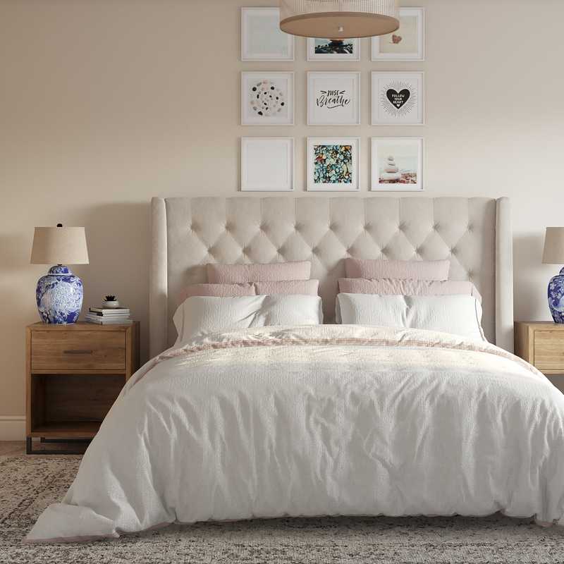 Modern, Bohemian, Farmhouse Bedroom Design by Havenly Interior Designer Alyssa
