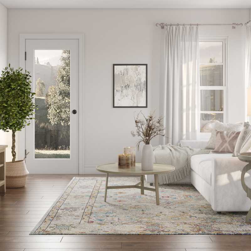 Classic, Coastal, Transitional Living Room Design by Havenly Interior Designer Jordan