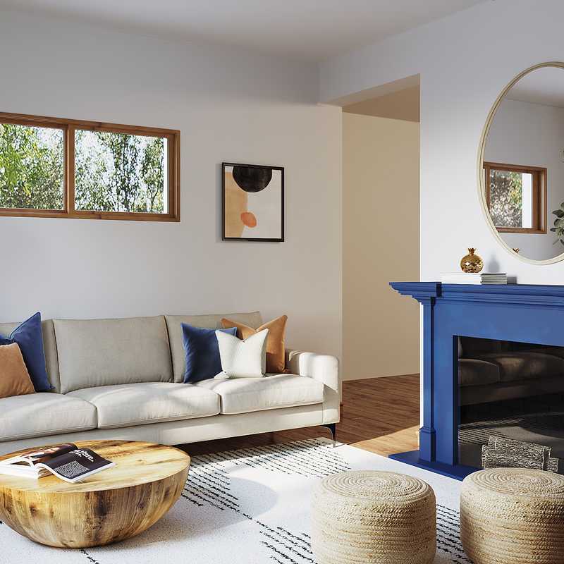 Scandinavian Living Room Design by Havenly Interior Designer Camila