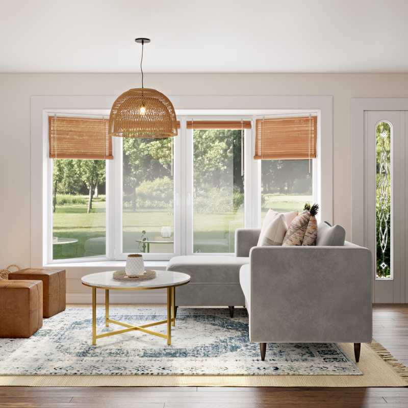 Modern, Bohemian, Rustic Living Room Design by Havenly Interior Designer Abi