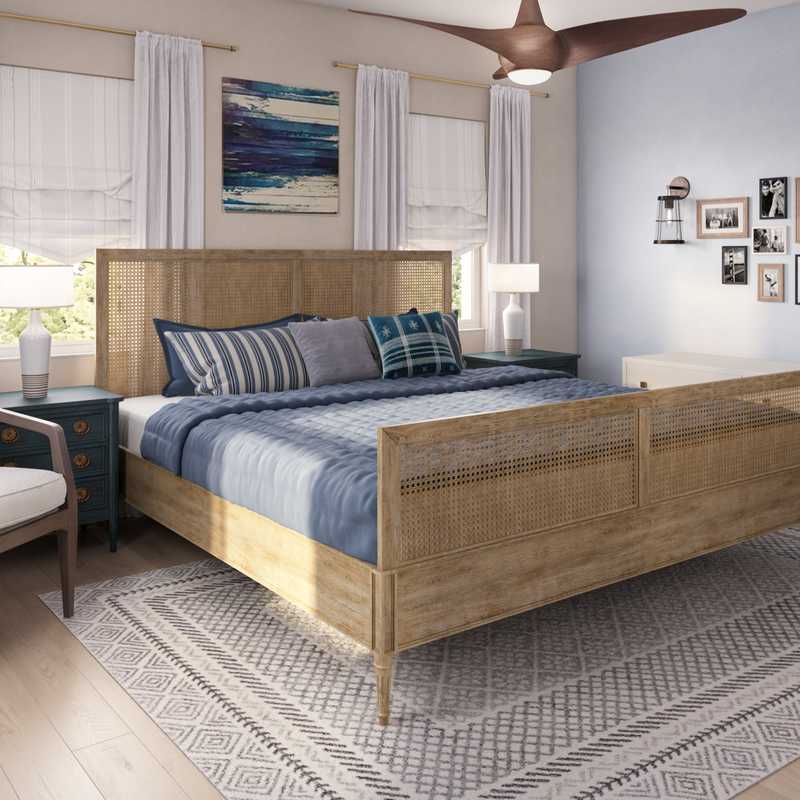 Classic, Coastal Bedroom Design by Havenly Interior Designer Elyse