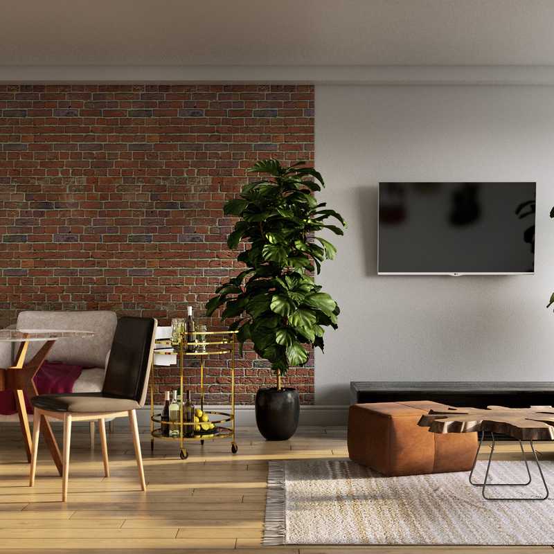 Midcentury Modern Living Room Design by Havenly Interior Designer Colleen