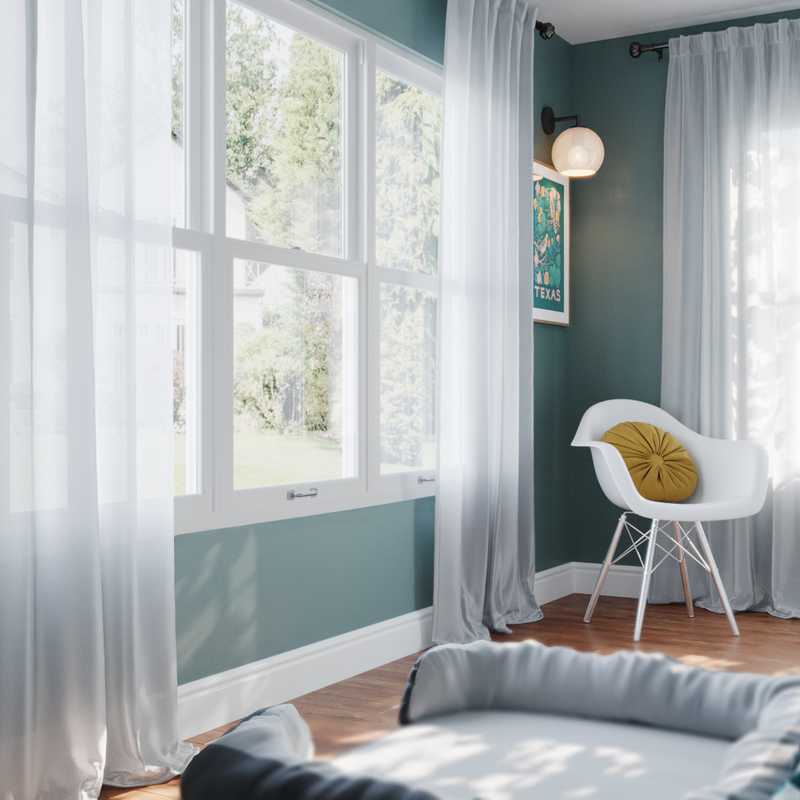 Bohemian, Midcentury Modern Bedroom Design by Havenly Interior Designer Hadasa