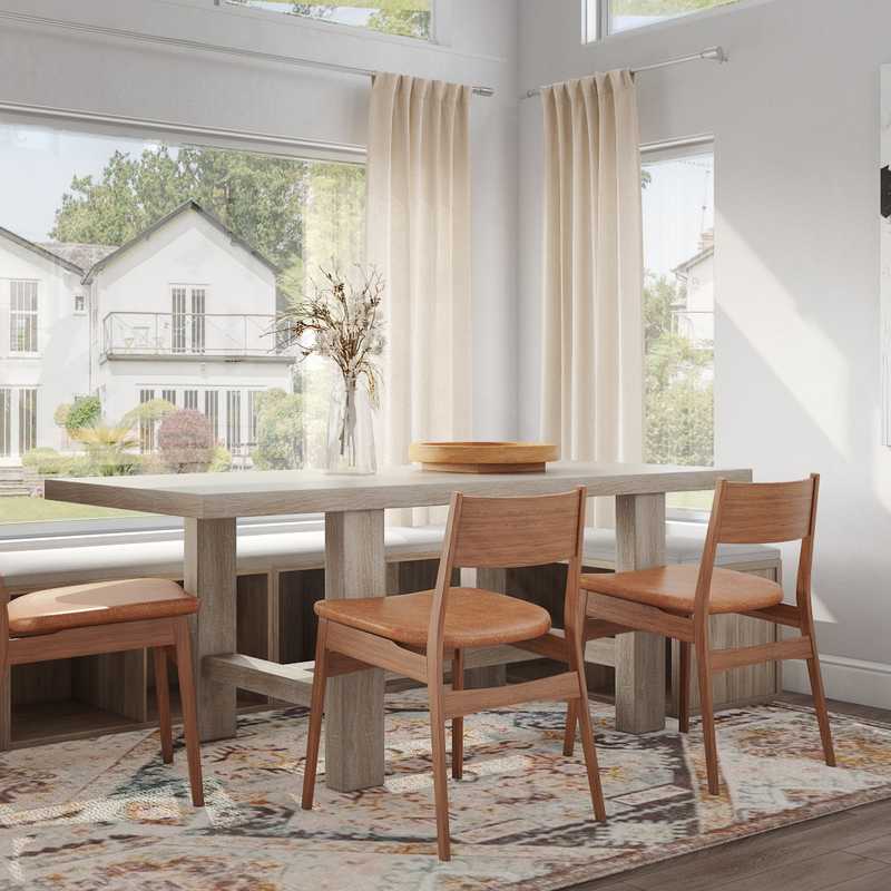 Midcentury Modern, Scandinavian Dining Room Design by Havenly Interior Designer Abril