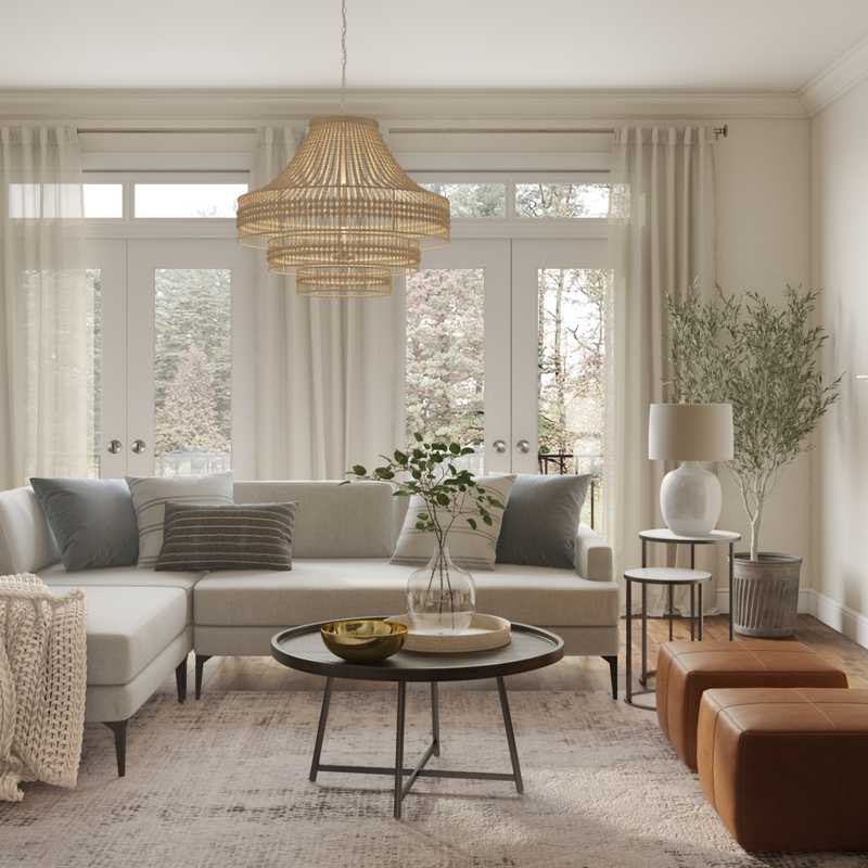 Modern, Classic, Coastal, Industrial Living Room Design by Havenly Interior Designer Amanda