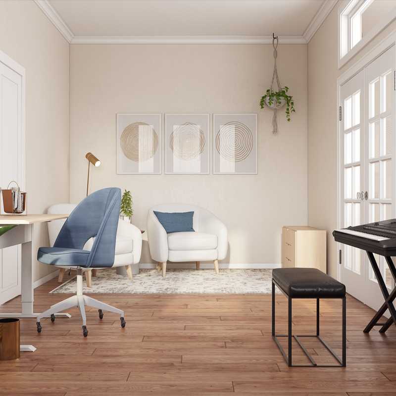 Midcentury Modern Not Sure Yet Design by Havenly Interior Designer Ana