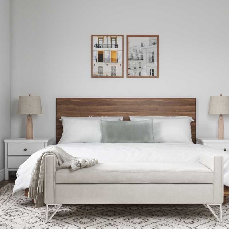 Contemporary, Eclectic, Bohemian, Glam Bedroom Design by Havenly Interior Designer Courtney
