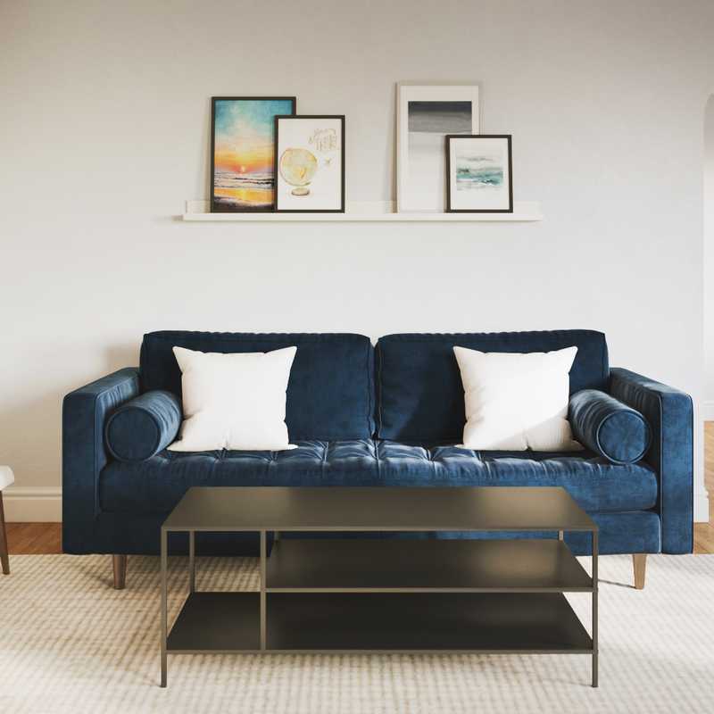 Midcentury Modern, Scandinavian Living Room Design by Havenly Interior Designer Paola