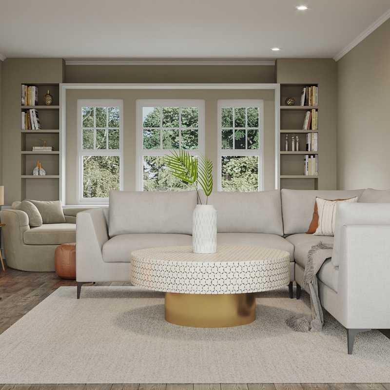 Modern, Eclectic, Scandinavian Living Room Design by Havenly Interior Designer Madison