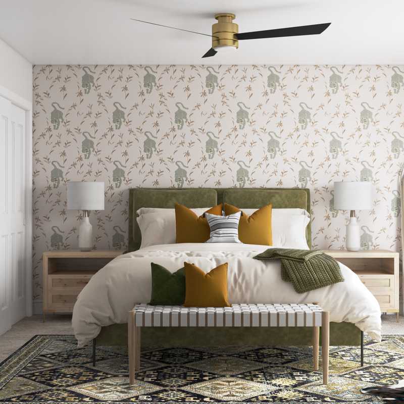Eclectic, Bohemian Bedroom Design by Havenly Interior Designer Ashlyn