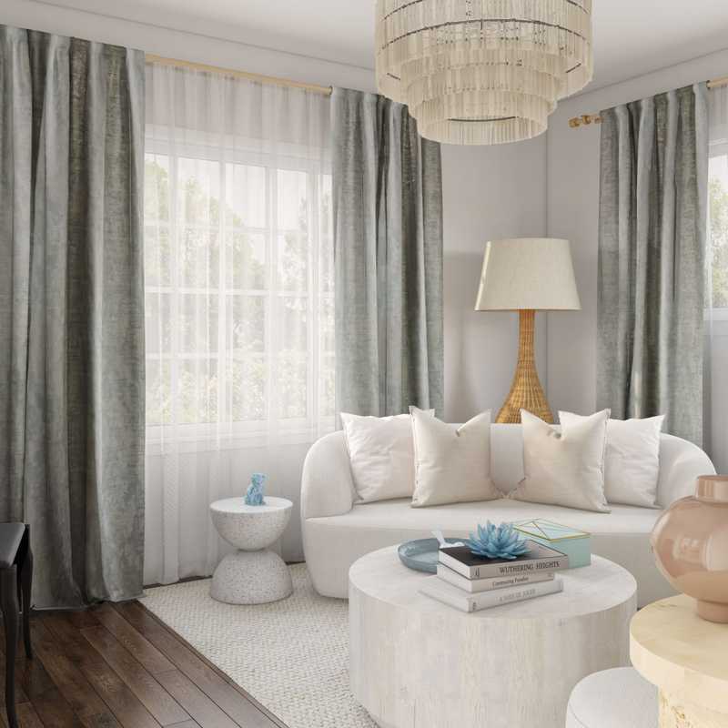 Contemporary, Bohemian Living Room Design by Havenly Interior Designer Sharon