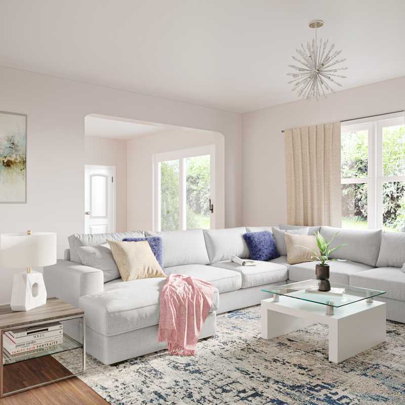 Modern, Classic, Transitional, Classic Contemporary Living Room Design by Havenly Interior Designer Hanna