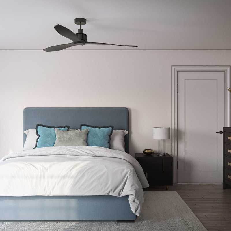 Modern, Coastal, Glam Bedroom Design by Havenly Interior Designer Maria