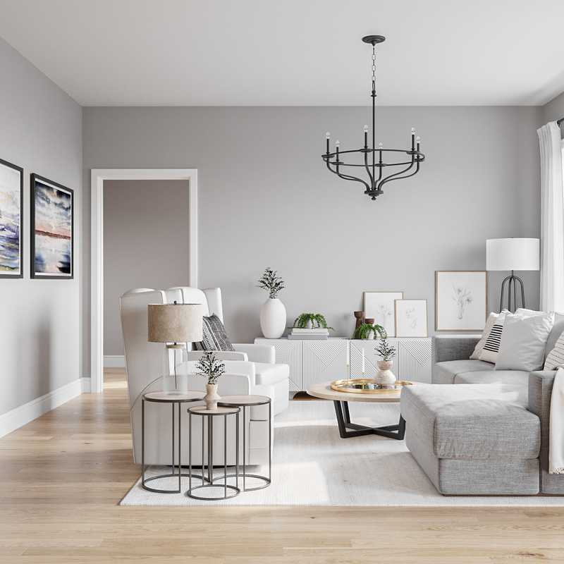 Contemporary, Modern, Coastal Living Room Design by Havenly Interior Designer Athina