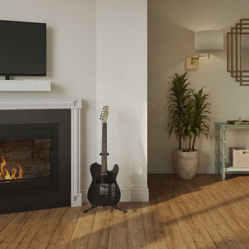 Contemporary, Modern, Midcentury Modern Living Room Design by Havenly Interior Designer Brenda