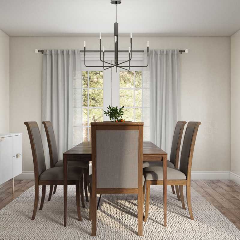 Modern, Minimal Dining Room Design by Havenly Interior Designer Victoria