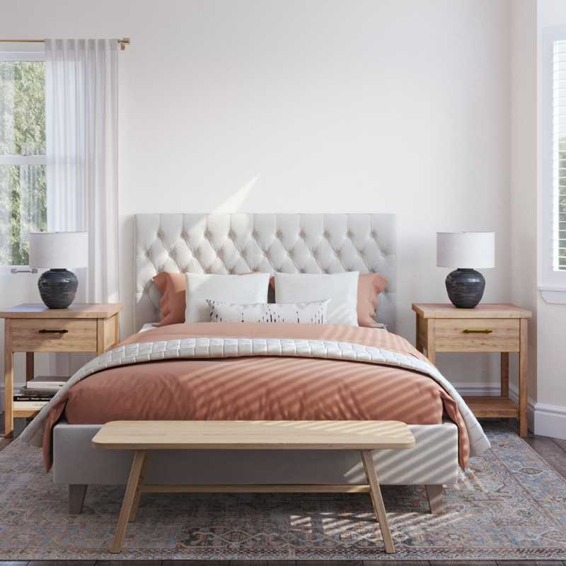 Eclectic, Bohemian, Farmhouse, Global Bedroom Design by Havenly Interior Designer Erin