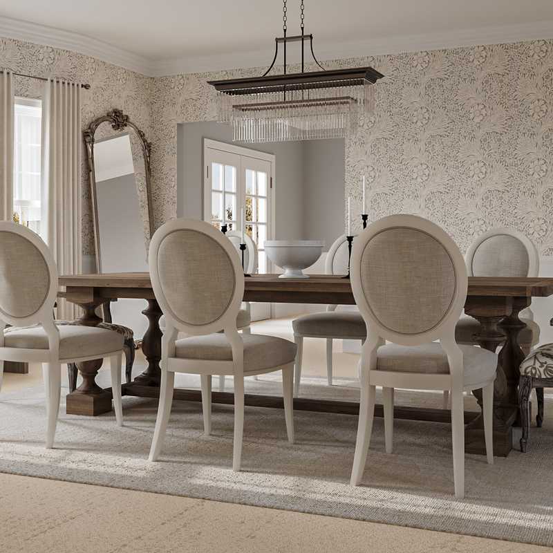 Classic, Traditional, Vintage, Classic Contemporary Dining Room Design by Havenly Interior Designer Colleen