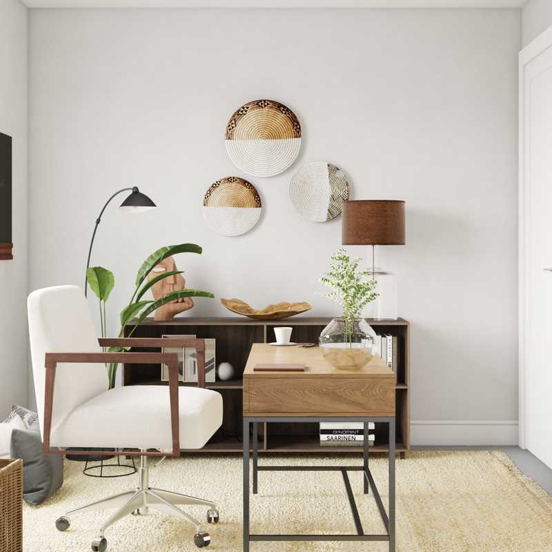Modern, Farmhouse Office Design by Havenly Interior Designer Xiomara