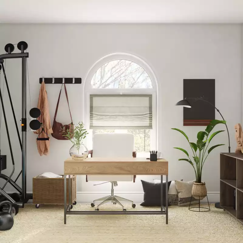 Modern, Farmhouse Office Design by Havenly Interior Designer Xiomara