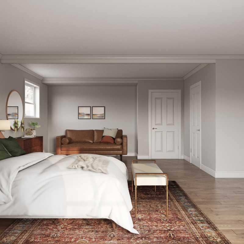 Modern, Midcentury Modern Bedroom Design by Havenly Interior Designer Safek
