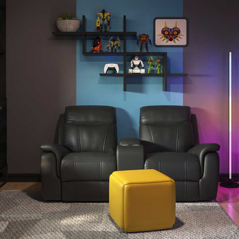 Modern, Industrial Living Room Design by Havenly Interior Designer Jade