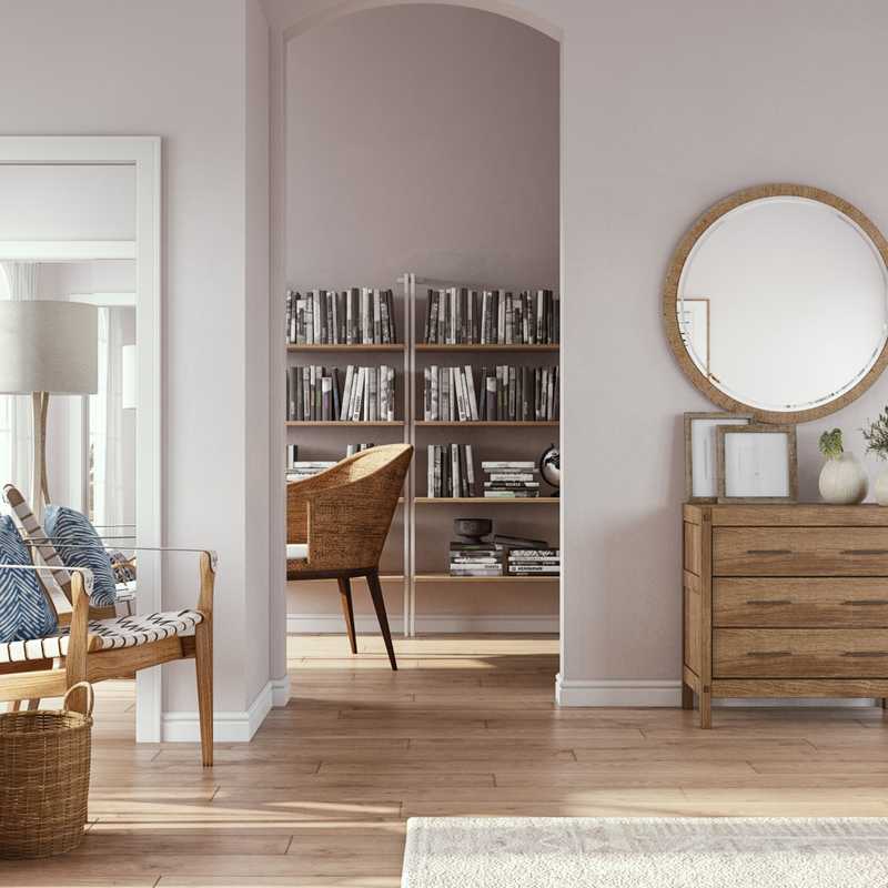Contemporary, Bohemian, Coastal Bedroom Design by Havenly Interior Designer Athina