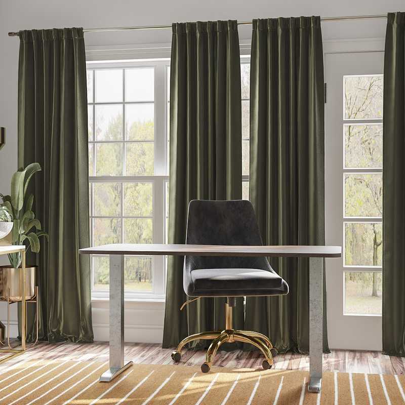 Eclectic Office Design by Havenly Interior Designer Julio