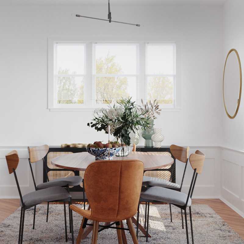 Contemporary, Bohemian, Midcentury Modern Dining Room Design by Havenly Interior Designer Maria