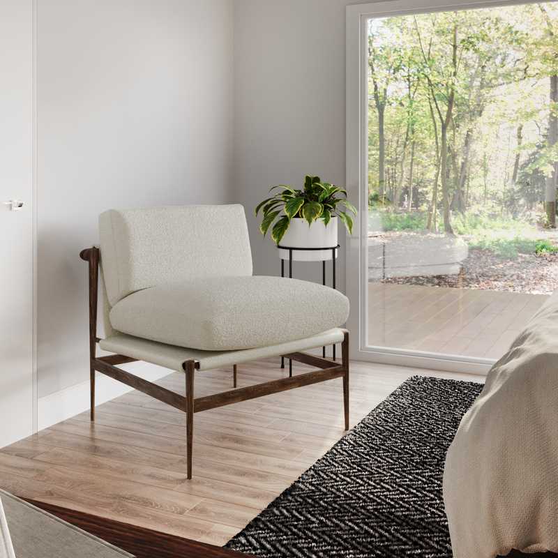 Bohemian, Midcentury Modern, Scandinavian Bedroom Design by Havenly Interior Designer Karina