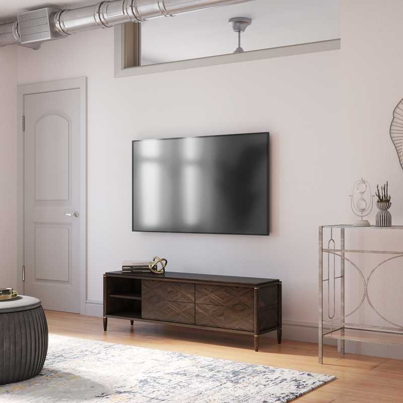 Modern, Glam Living Room Design by Havenly Interior Designer Elyse