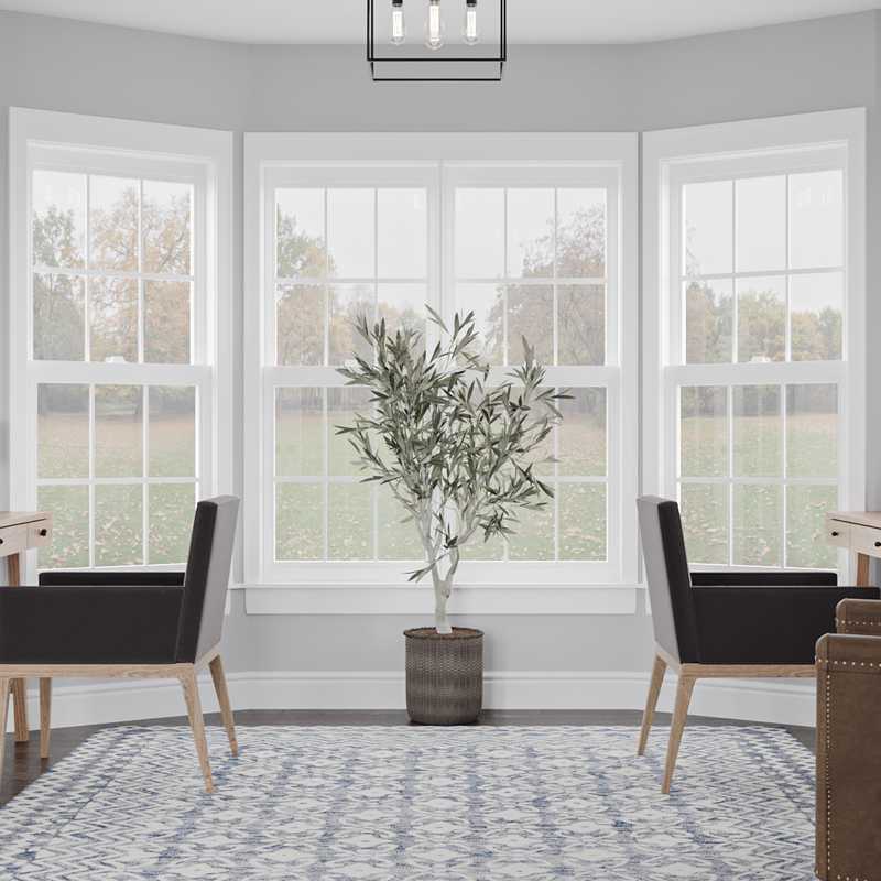 Farmhouse Office Design by Havenly Interior Designer Mahreen