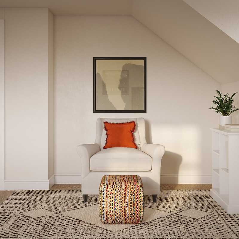 Bohemian, Vintage, Minimal, Scandinavian Office Design by Havenly Interior Designer Amira