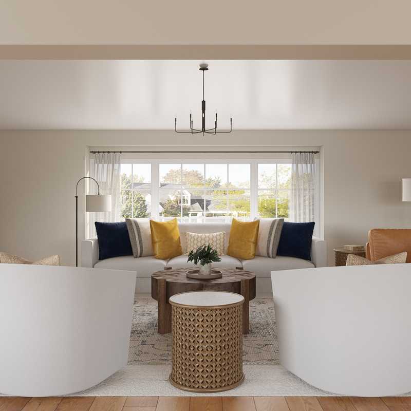 Modern, Classic, Farmhouse Living Room Design by Havenly Interior Designer Nicole