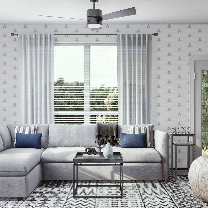 Midcentury Modern Not Sure Yet Design by Havenly Interior Designer Gonzalo