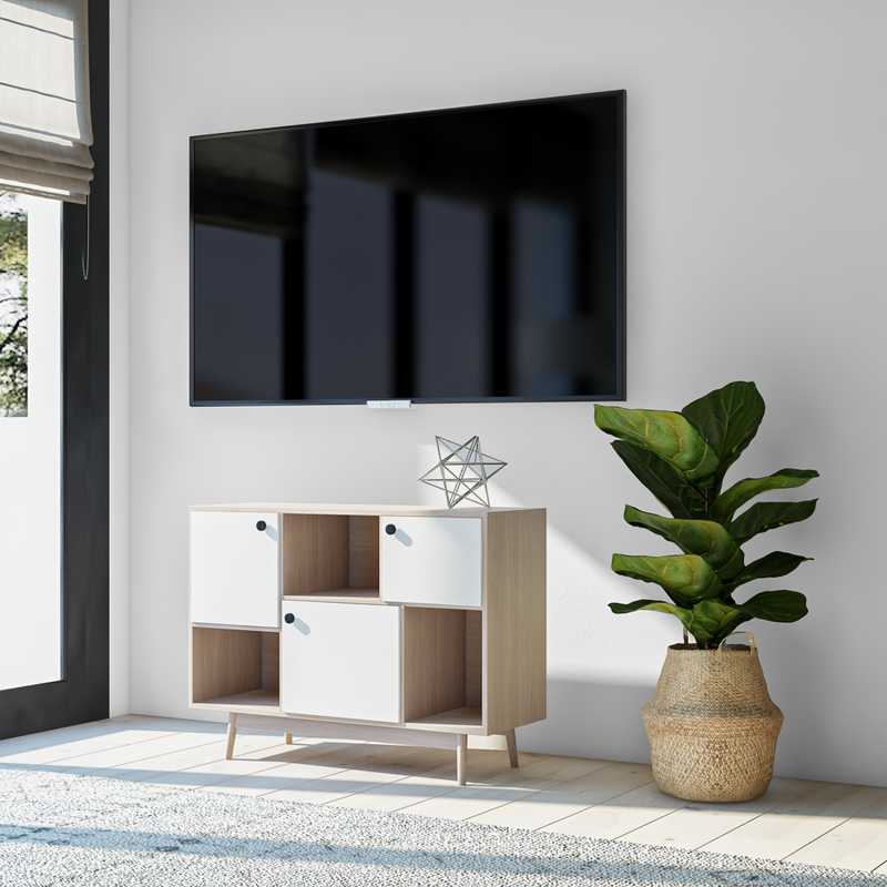 Midcentury Modern, Scandinavian Living Room Design by Havenly Interior Designer Jackie