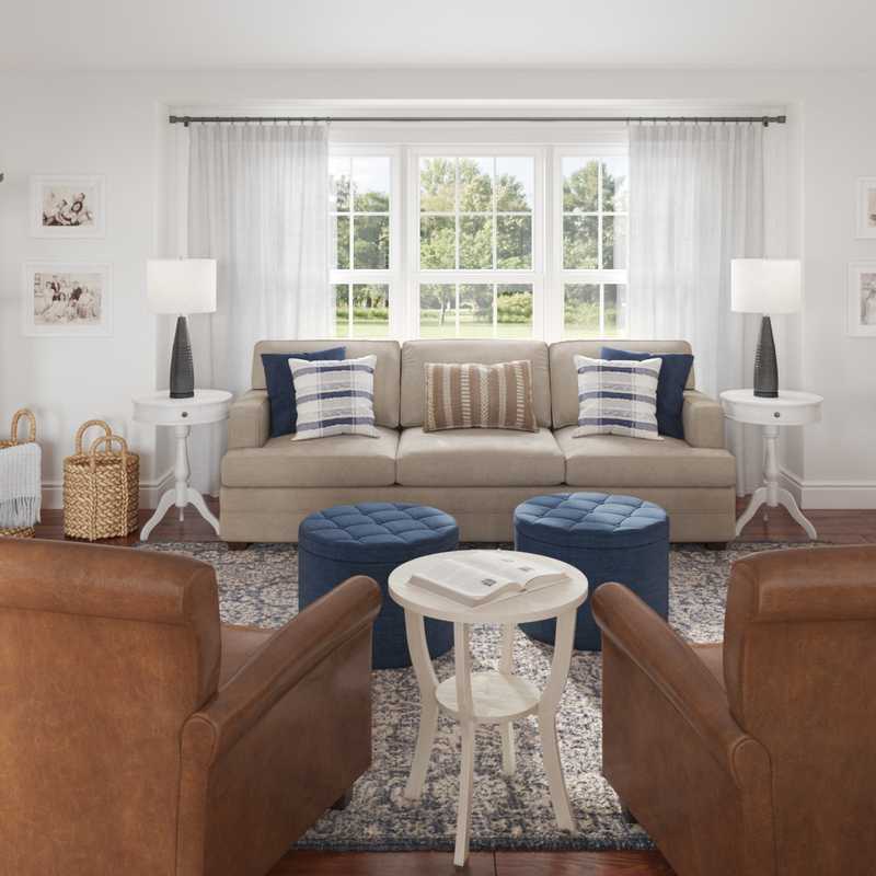 Classic Living Room Design by Havenly Interior Designer Laura