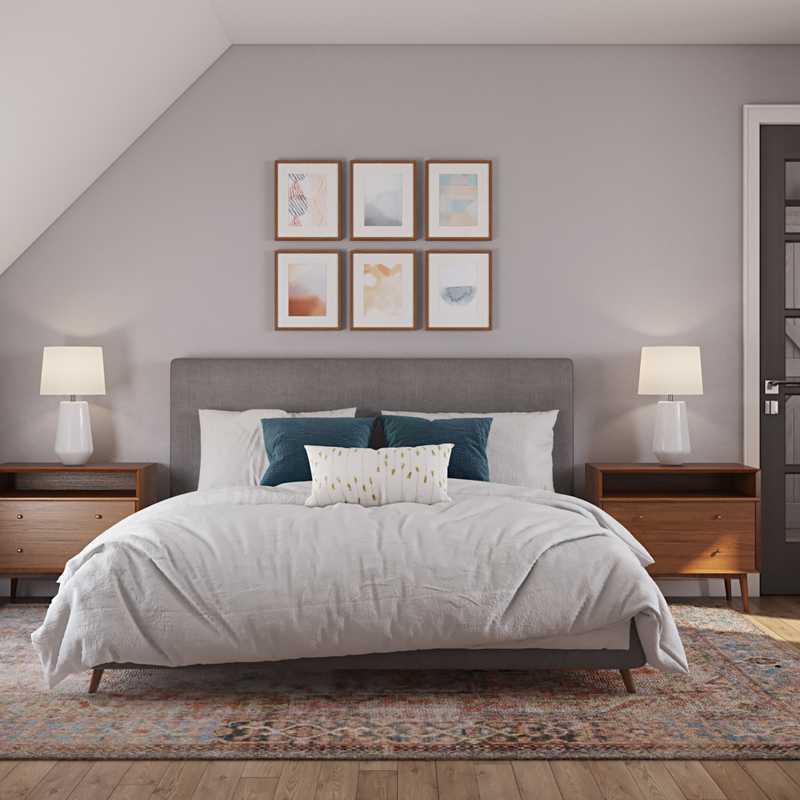 Modern, Bohemian, Midcentury Modern Bedroom Design by Havenly Interior Designer Rocio