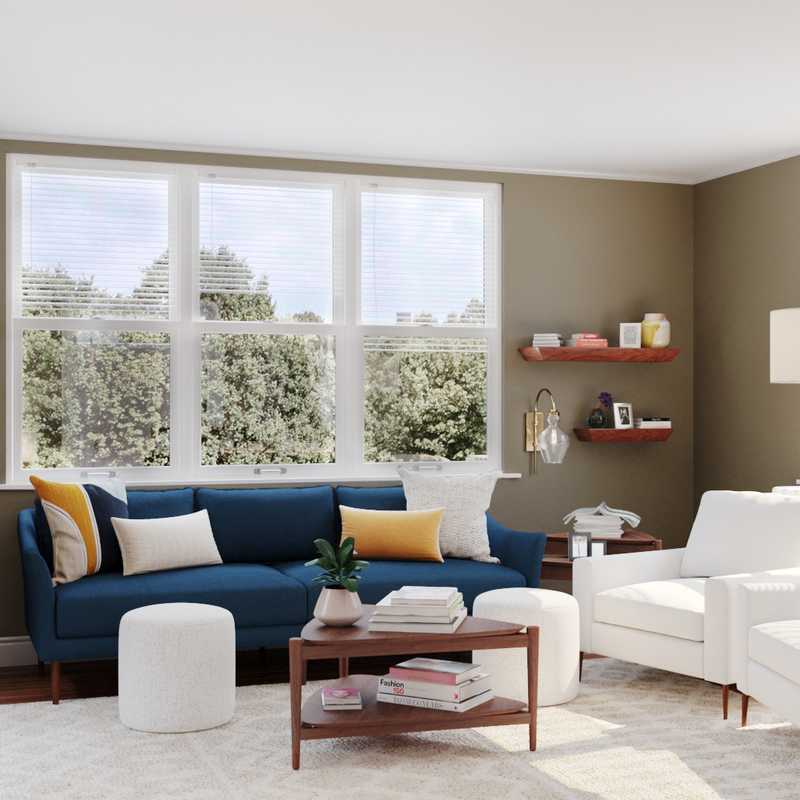 Modern, Midcentury Modern, Scandinavian Living Room Design by Havenly Interior Designer Carla