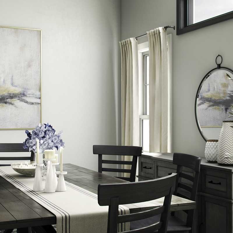 Classic, Eclectic, Traditional, Rustic Dining Room Design by Havenly Interior Designer Karen